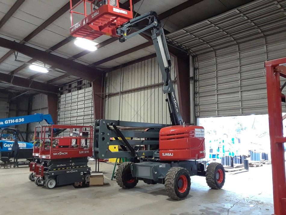 2017 Skyjack SJ46 AJ Skyjack 46AJ, Diesel Engine, Foam Filled Tires, 30x72" Platform, Extended Warranty 5yr/5k hr