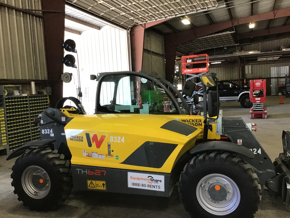 2018 Wacker Neuson TH627 Wacker Neuson TH627 Telehandler w/Canopy, Solid Tires, 48" Carriage and Forks