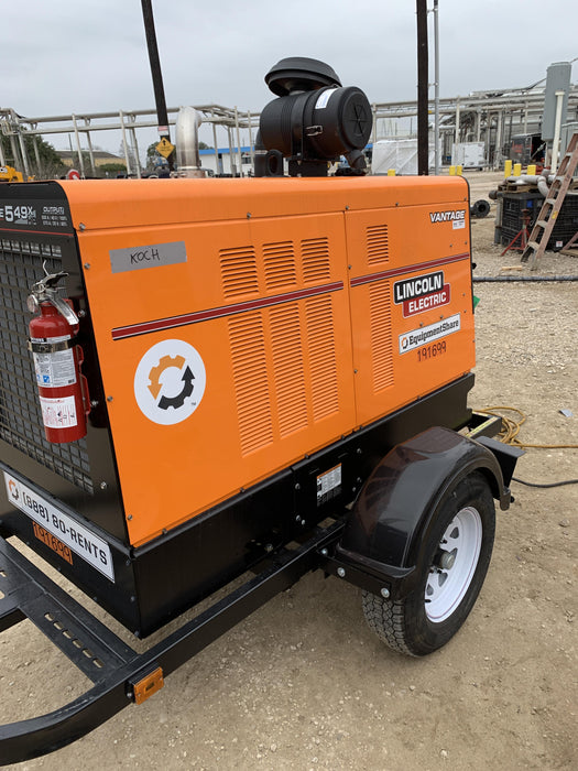 2021 Lincoln Electric Vantage 549X Ready Pak 3, ORANGE (includes trailer, cable rack, fender light kit)