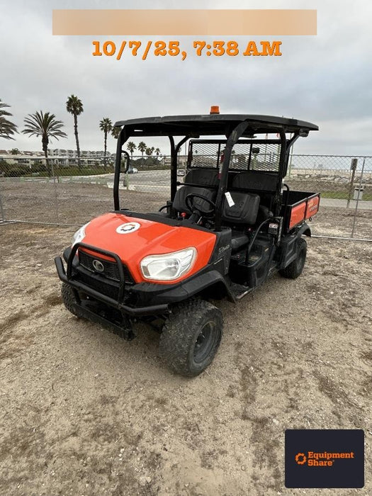 2020 Kubota RTV-X1140W-H 4WD utility cart -LED strobe -Windshield tempered glass -Plastic canopy -Wire harness kit -Backup alarm