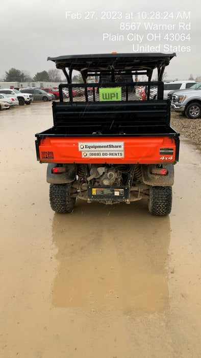 2022 Kubota RTV-X1140W-H Plastic Canopy, Windshield Acrylic Clear, LED Strobe Light, Wire Harness Kit, Back up Alarm