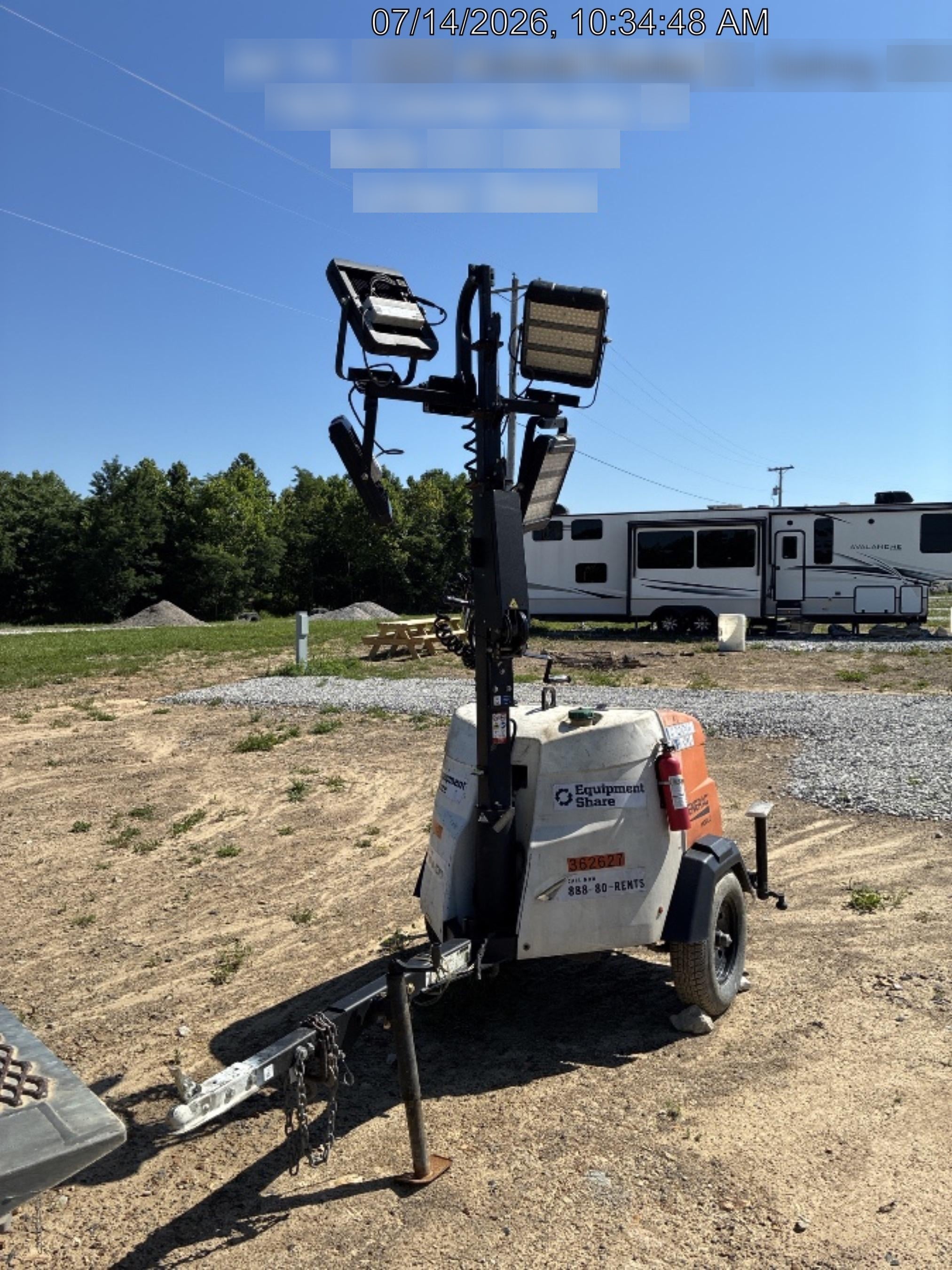 2023 Generac MLT2 Diesel, Flex Switch 120V Input, Powerzone Controller, 
(4) 320W LED Lights, 4kW Generator, 39.9 Gal Fuel Tank, 2" Ball, T3