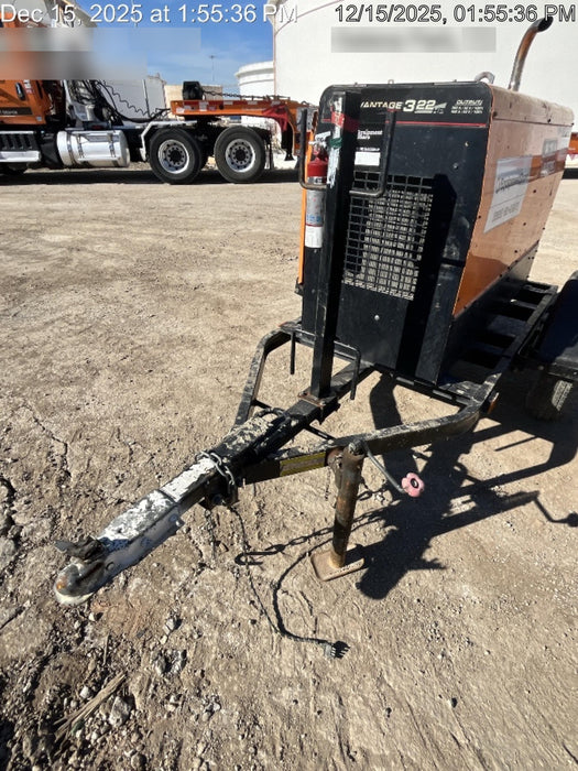 2021 Lincoln Electric Vantage 322 Vantage 322 Ready Pak 3 w/ Decals, ORANGE (includes trailer, cable rack, fender light kit) NO Telematics