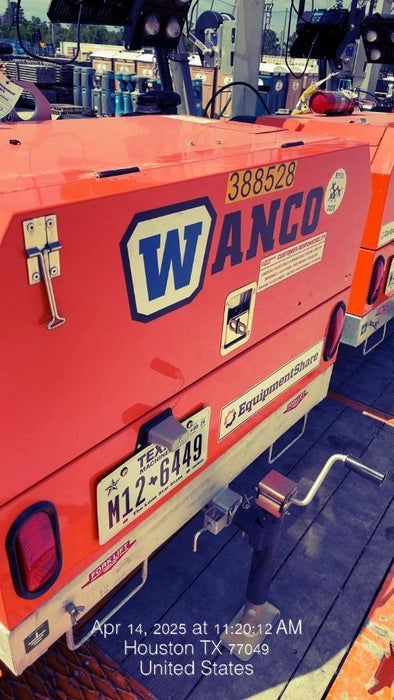 2024 Wacker Neuson LTT4 Diesel, Kohler KDW702, Deep Sea Controller, Auto Start, LED 320W, Bypass Outlet, T3