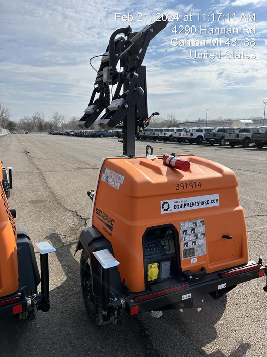 2024 Generac MLT2 Diesel, Flex Switch 120V Input, Powerzone Controller, 
(4) 320W LED Lights, 4kW Generator, 39.9 Gal Fuel Tank, 2" Ball, T3