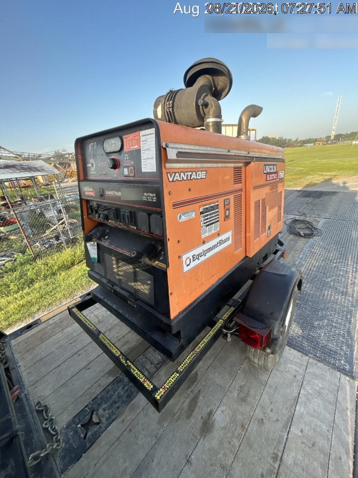 2021 Lincoln Electric Vantage 549X Ready Pak 3, ORANGE (includes trailer, cable rack, fender light kit)