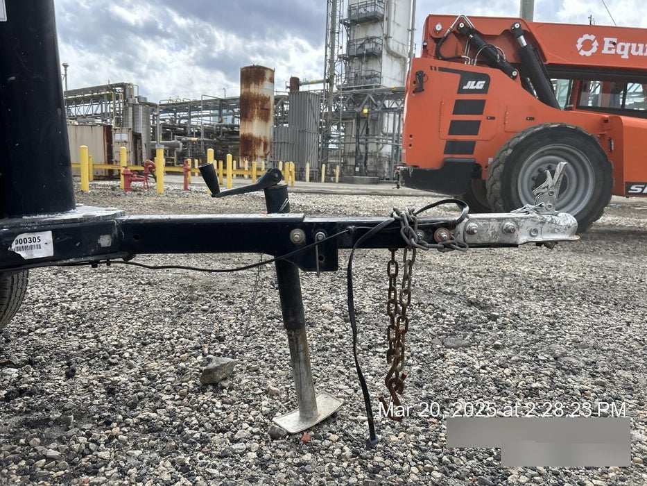 2021 Allmand NLV3GR (4) LED Light Fixture 350W, 23' Vertical Mast, 3kW Prime, Towable, Deep Sea L401, Leveling Jacks, Yanmar T4F 5.8hp