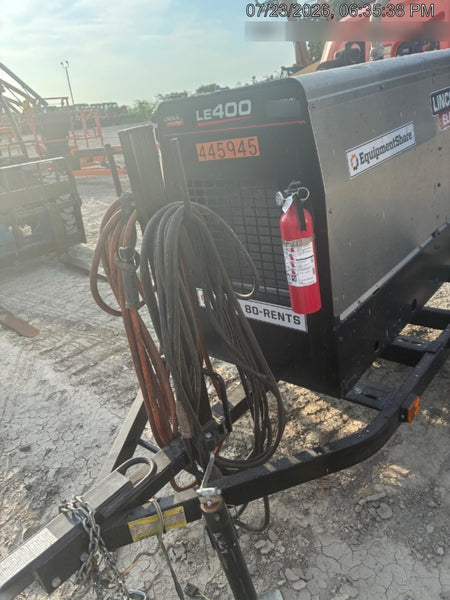 2024 Lincoln Electric LE400 Kubota V1505, Trlr, Cable Rack, Light Kit, ES Decals, T3