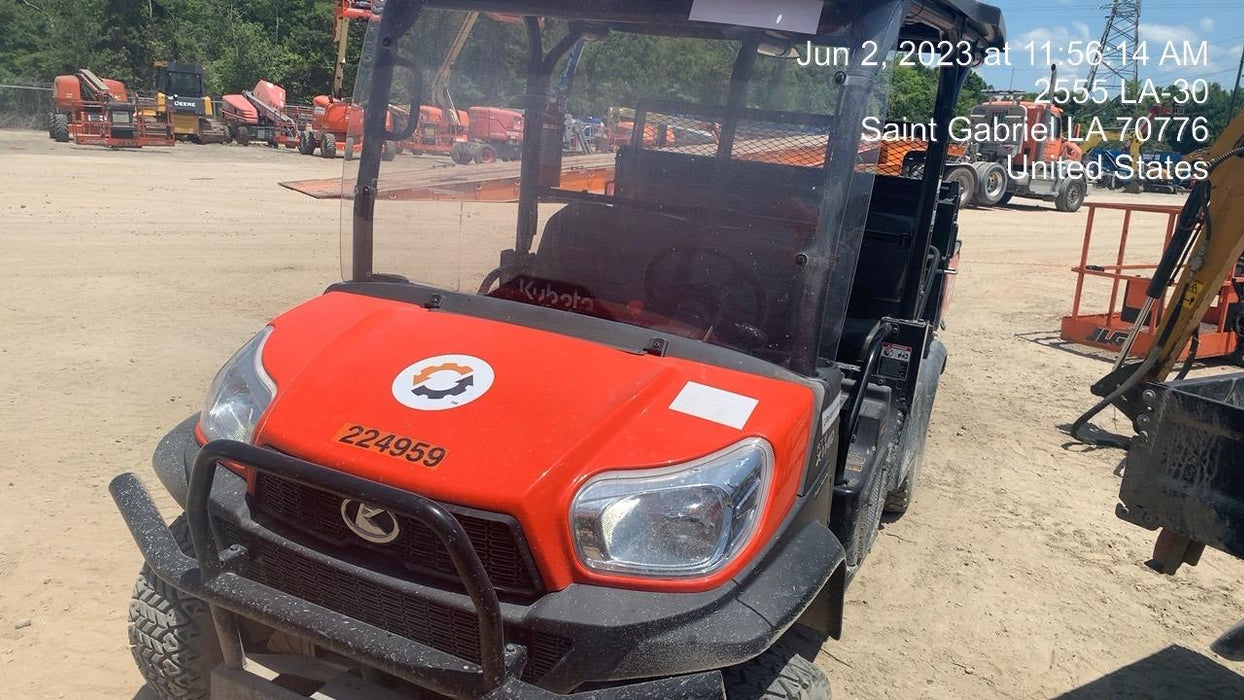 2022 Kubota RTV-X1140W-H Plastic Canopy, Windshield Acrylic Clear, LED Strobe Light, Wire Harness Kit, Back up Alarm