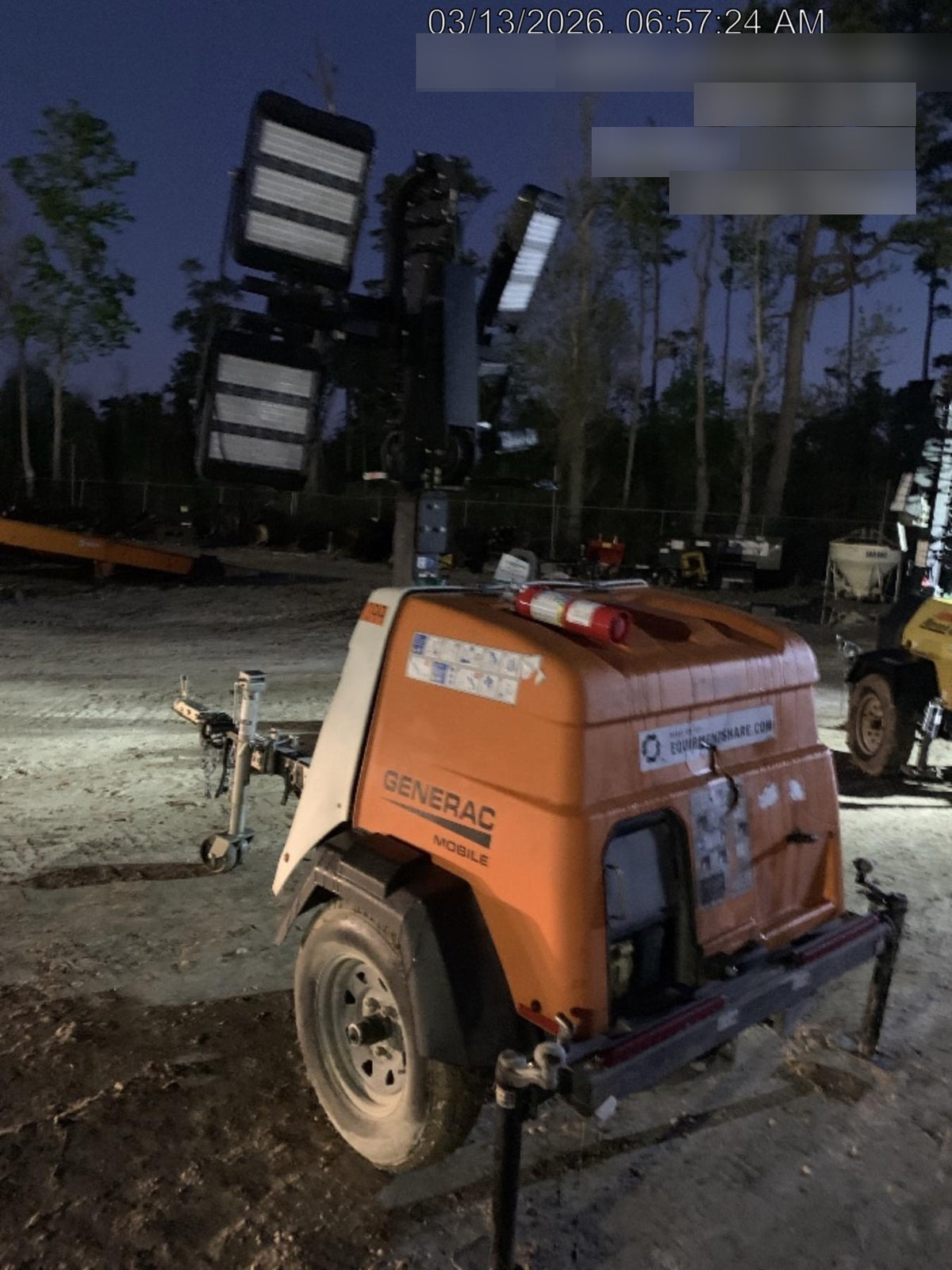 2023 Generac MLT2 Diesel, Flex Switch 120V Input, Powerzone Controller, 
(4) 320W LED Lights, 4kW Generator, 39.9 Gal Fuel Tank, 2" Ball, T3