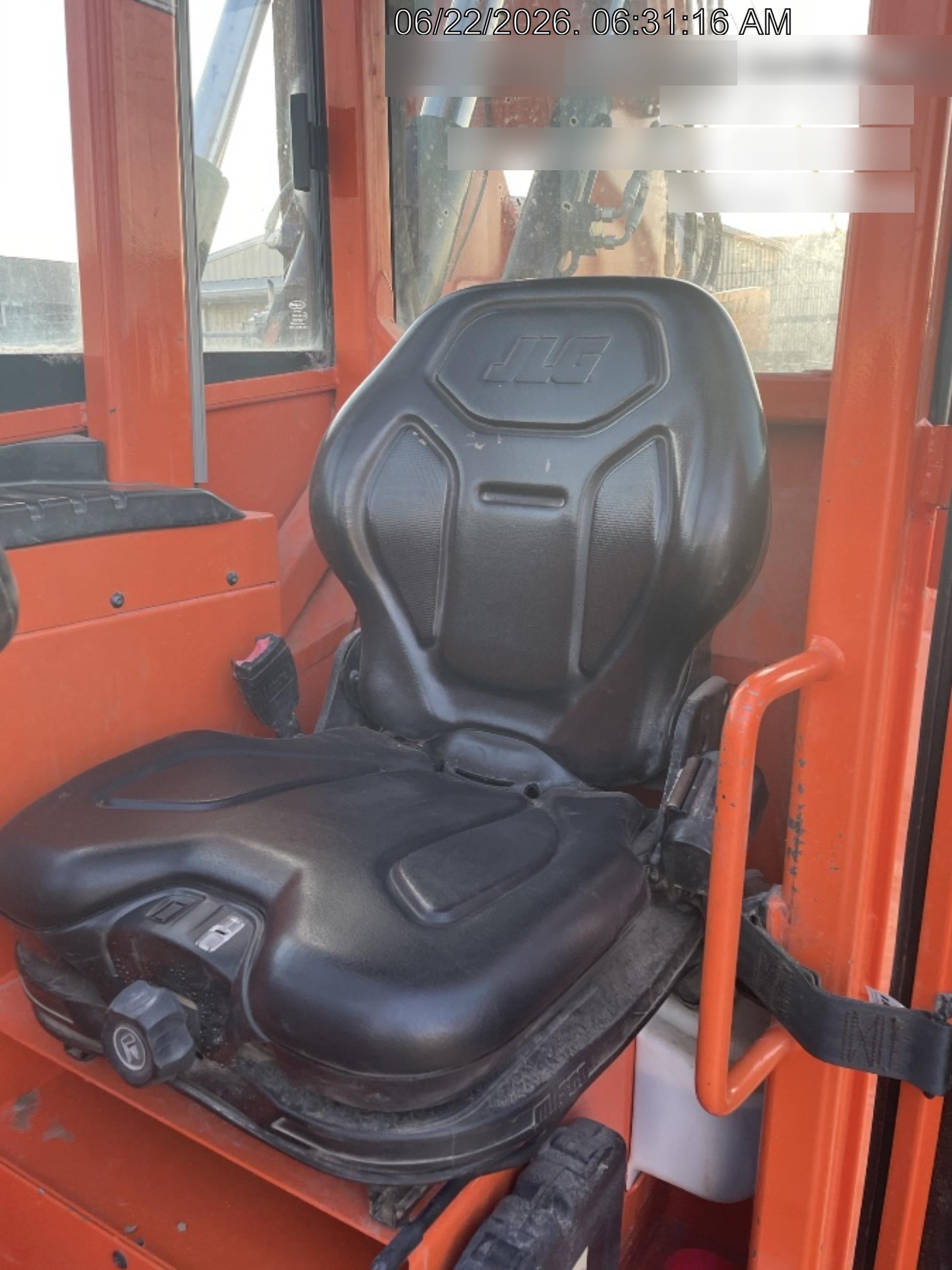 2019 Skytrak 6036 Cab/Heat/Air, Solid Tires, LED Work Lights, Beacon w/50" Carriage, 48" Pallet Forks