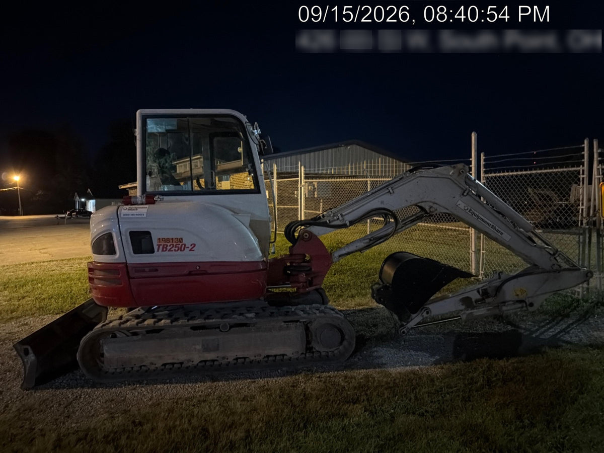 2022 Takeuchi TB250-2C Cab/Heat/Air, Rubber Tracks, Manual QC