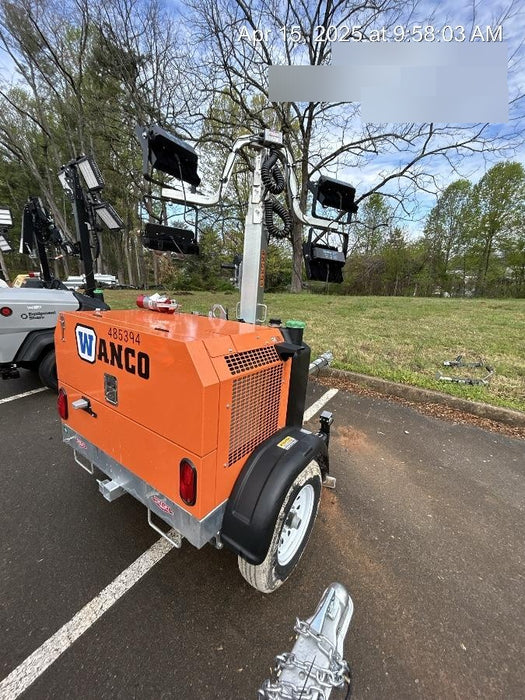 2025 Wanco WLTT-4MM4K Diesel, Mitsubishi L2E, 9.0HP @1800 rpm, Deep Sea Controller, Shore Power Plug, Auto Start, (4) 350W LED Floodlights, 4kW Generator, 60 Gal Fuel Tank, 2" Ball, T3