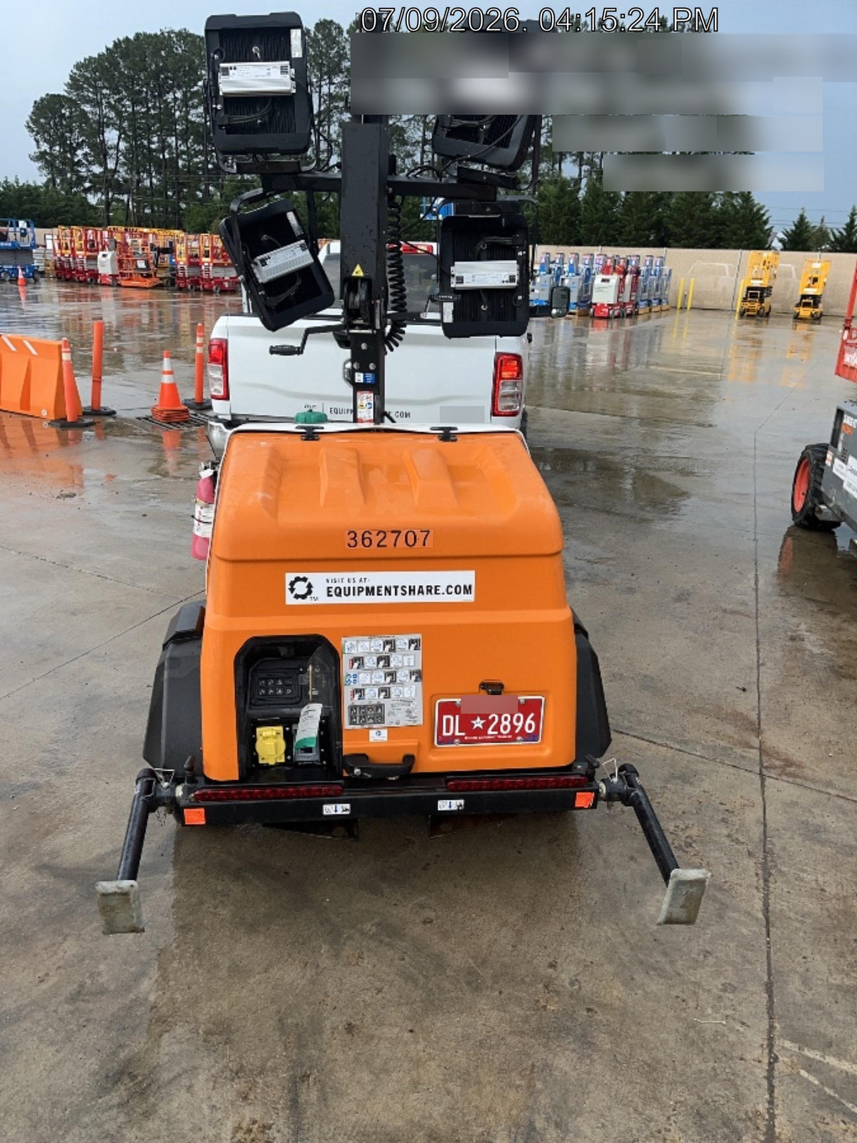 2023 Generac MLT2 Diesel, Flex Switch 120V Input, Powerzone Controller, 
(4) 320W LED Lights, 4kW Generator, 39.9 Gal Fuel Tank, 2" Ball, T3