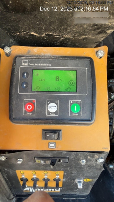 Allmand NLV3GR (4) LED Light Fixture 350W, 23' Vertical Mast, 3kW Prime, Towable, Deep Sea L401, Leveling Jacks, Yanmar T4F 5.8hp