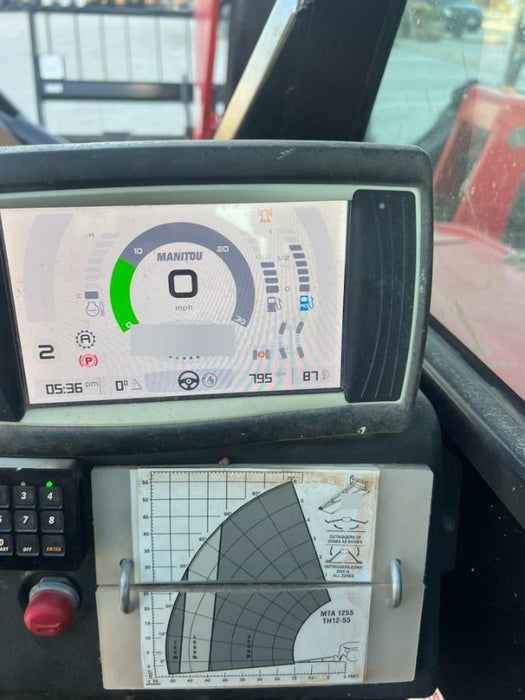 2017 Genie GTH-844 Diesel Engine, Solid Tires, 60" Carriage, Open ROPS