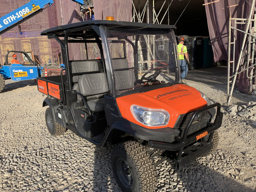Kubota RTV-X1140W-H 4WD utility cart -LED strobe -Windshield tempered glass -Plastic canopy -Wire harness kit -Backup alarm