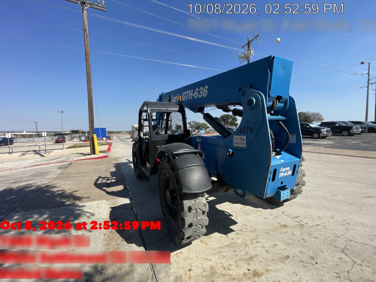 2018 Genie GTH-636 Genie GTH-636 w/Open ROPS, Solid Tires, Work Light/Beacon, 48" Carriage and Forks