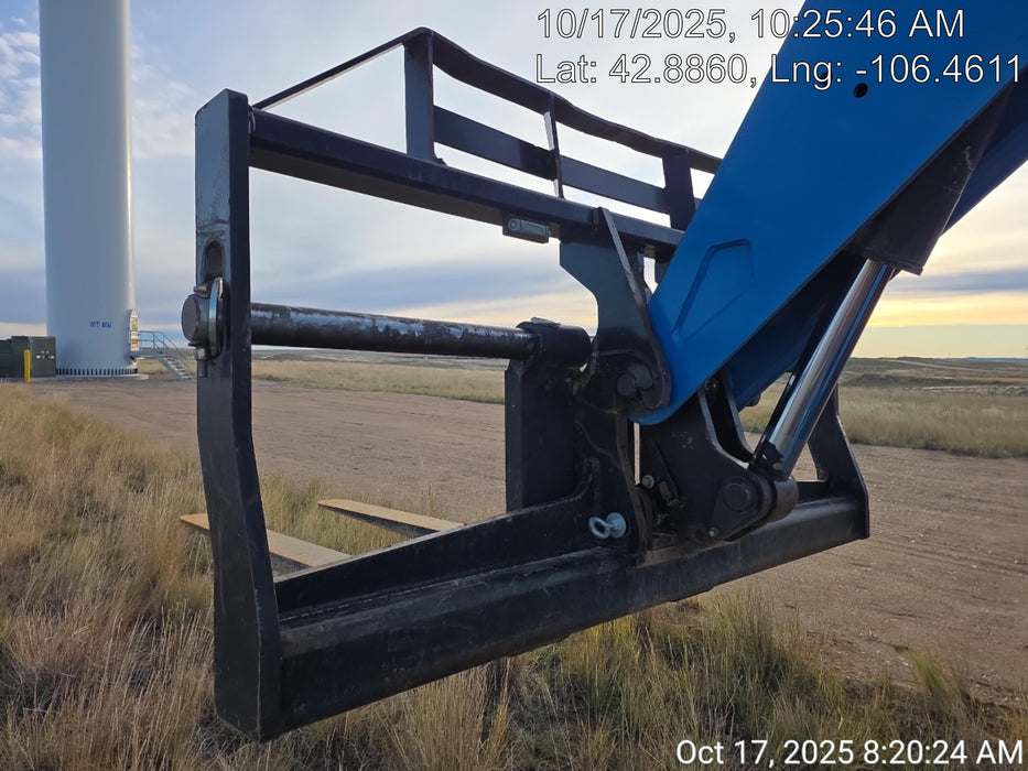 2019 Genie GTH-1056 Cab/Heat/AC, Solid RT Tires, LED Work Lights, Beacon 60" QA Carriage, 60" Forks