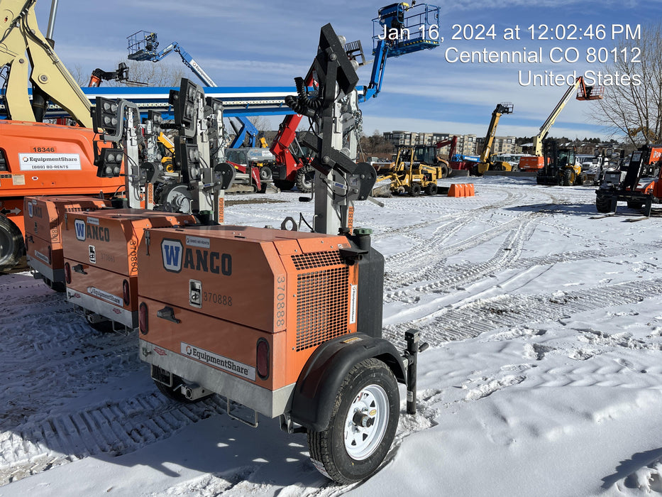 2023 Wanco WLTT-4MM4K Diesel, Deep Sea Controller, Shore Power Plug, Auto Start, (4) 350W LED Floodlights, 4kW Generator, 60 Gal Fuel Tank, 2" Ball, T3