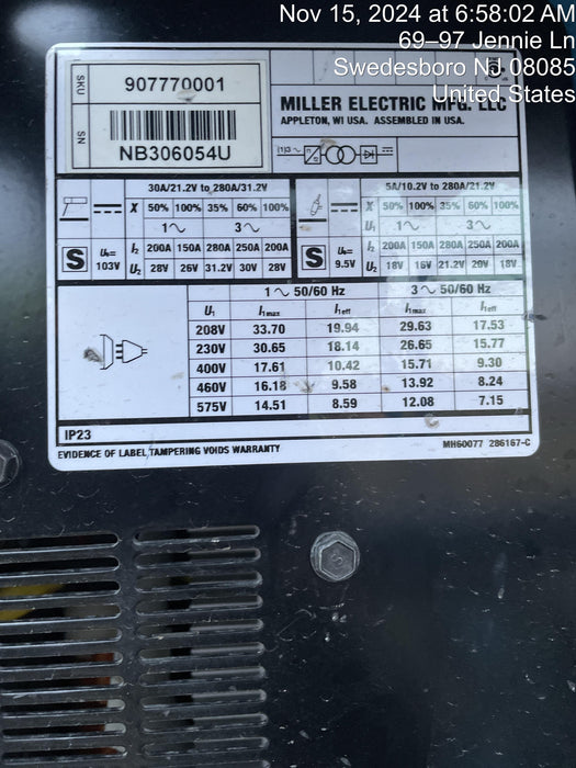 2024 MILLER ELECTRIC CST-282