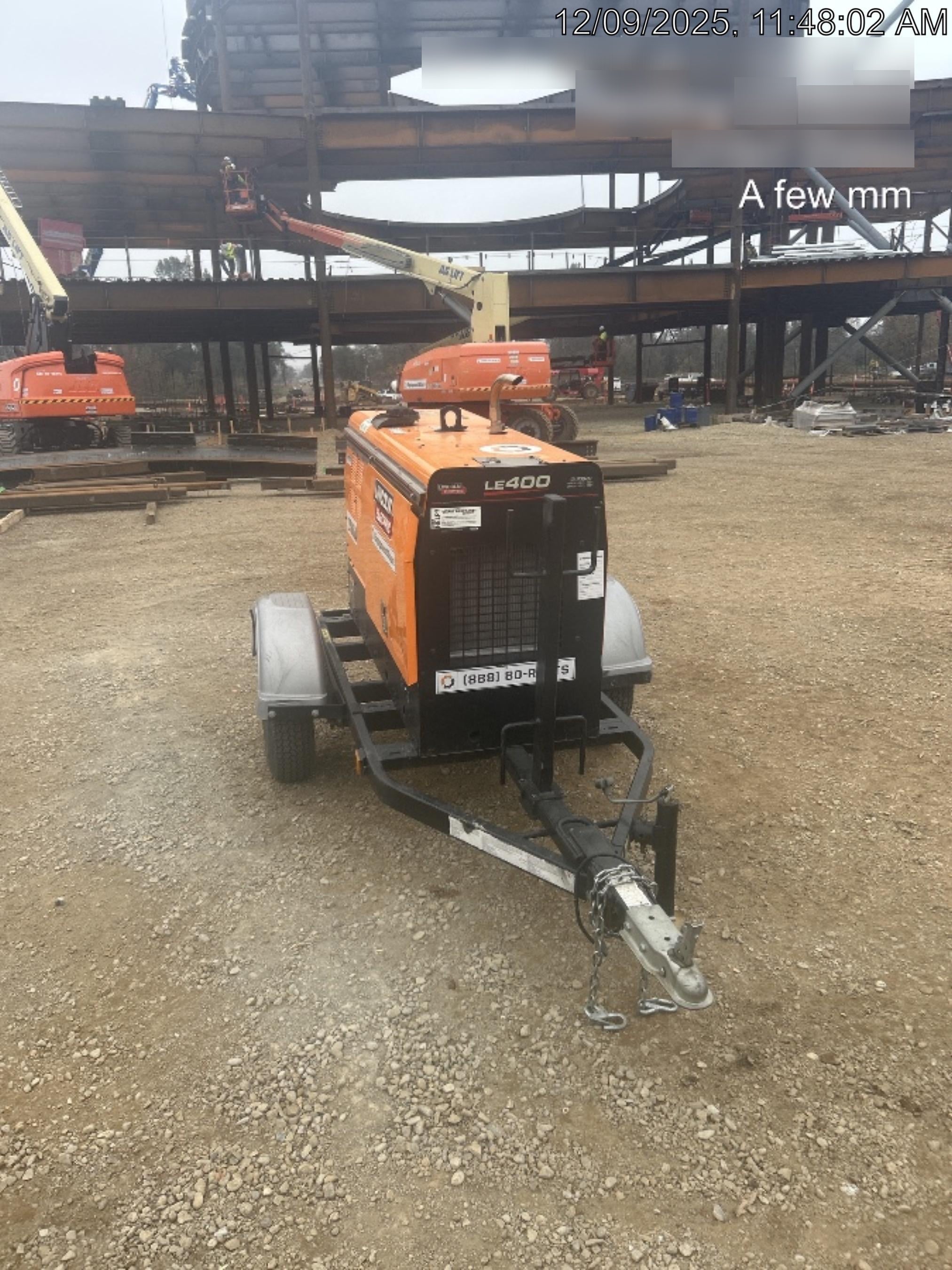 2022 Lincoln Electric LE400 Kubota V1505, Trlr, Cable Rack, Light Kit, ES Decals, T3