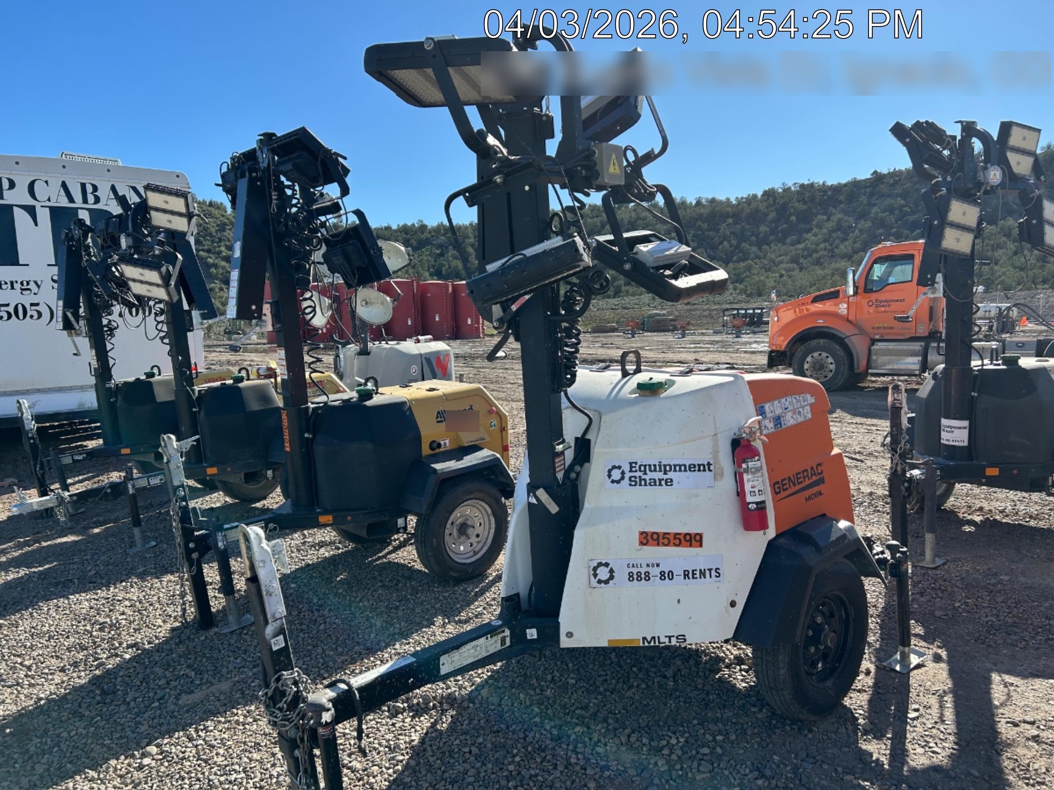 2024 Generac MLT2 Diesel, Flex Switch 120V Input, Powerzone Controller, 
(4) 320W LED Lights, 4kW Generator, 39.9 Gal Fuel Tank, 2" Ball, T3