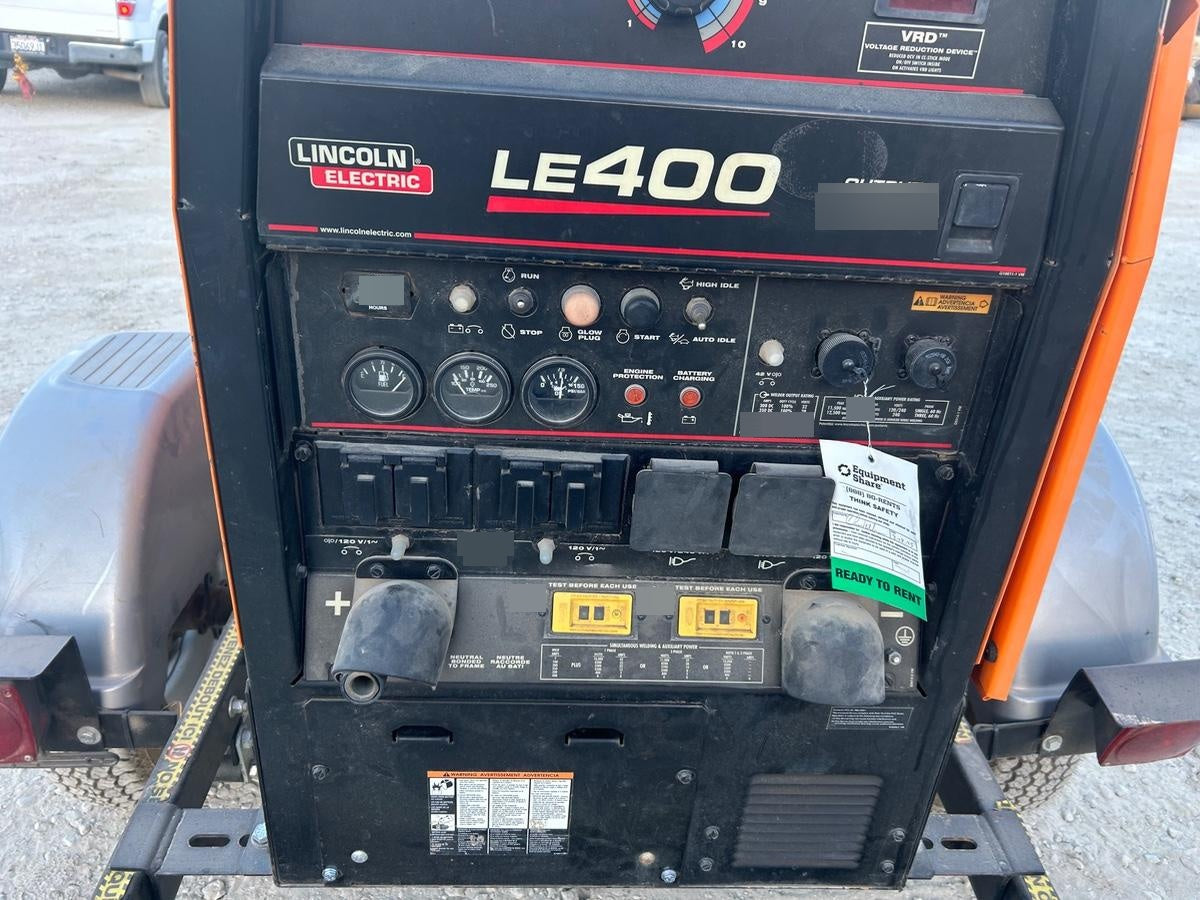 2022 Lincoln Electric LE400 Kubota V1505, Trlr, Cable Rack, Light Kit, ES Decals, T3