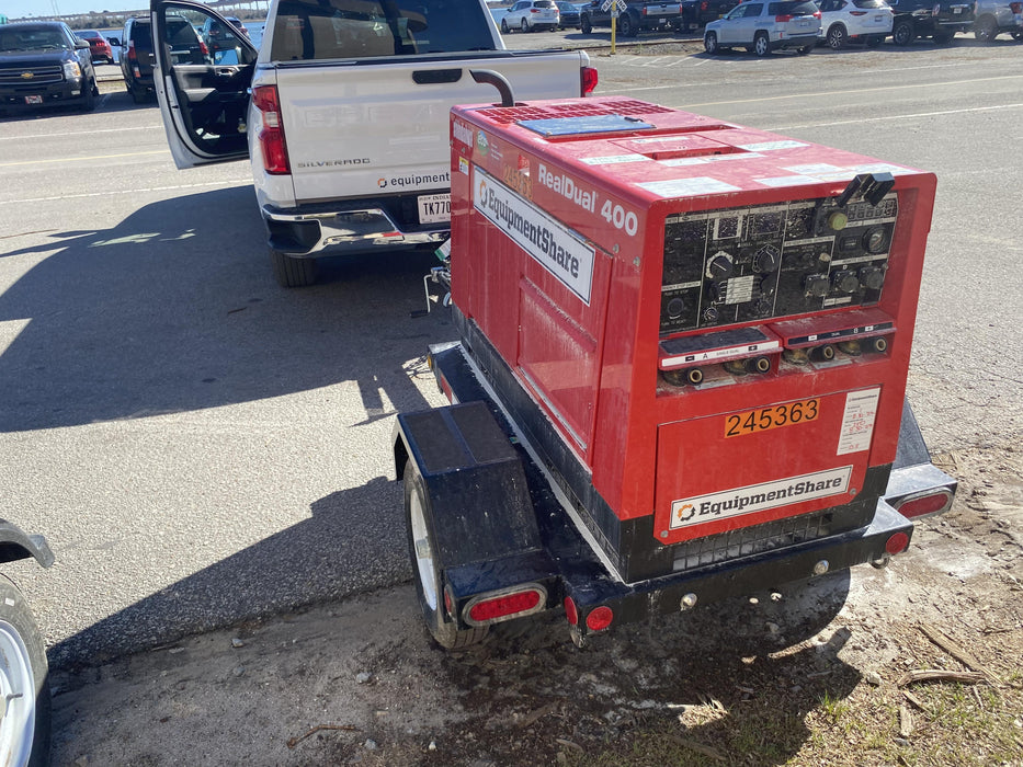 2022 Shindaiwa DGW400MDL Kubota D902 Engine, 23 HP, Dual Op Welder, Wire, Arc, Droop Stick, Tig, and CC Stick Functionality, Simulphase, 3 Phase and 1 Phase Gen Output, Single Axle NB Trlr, Slr Trckl Chrg 12V 12W, Fire Ext