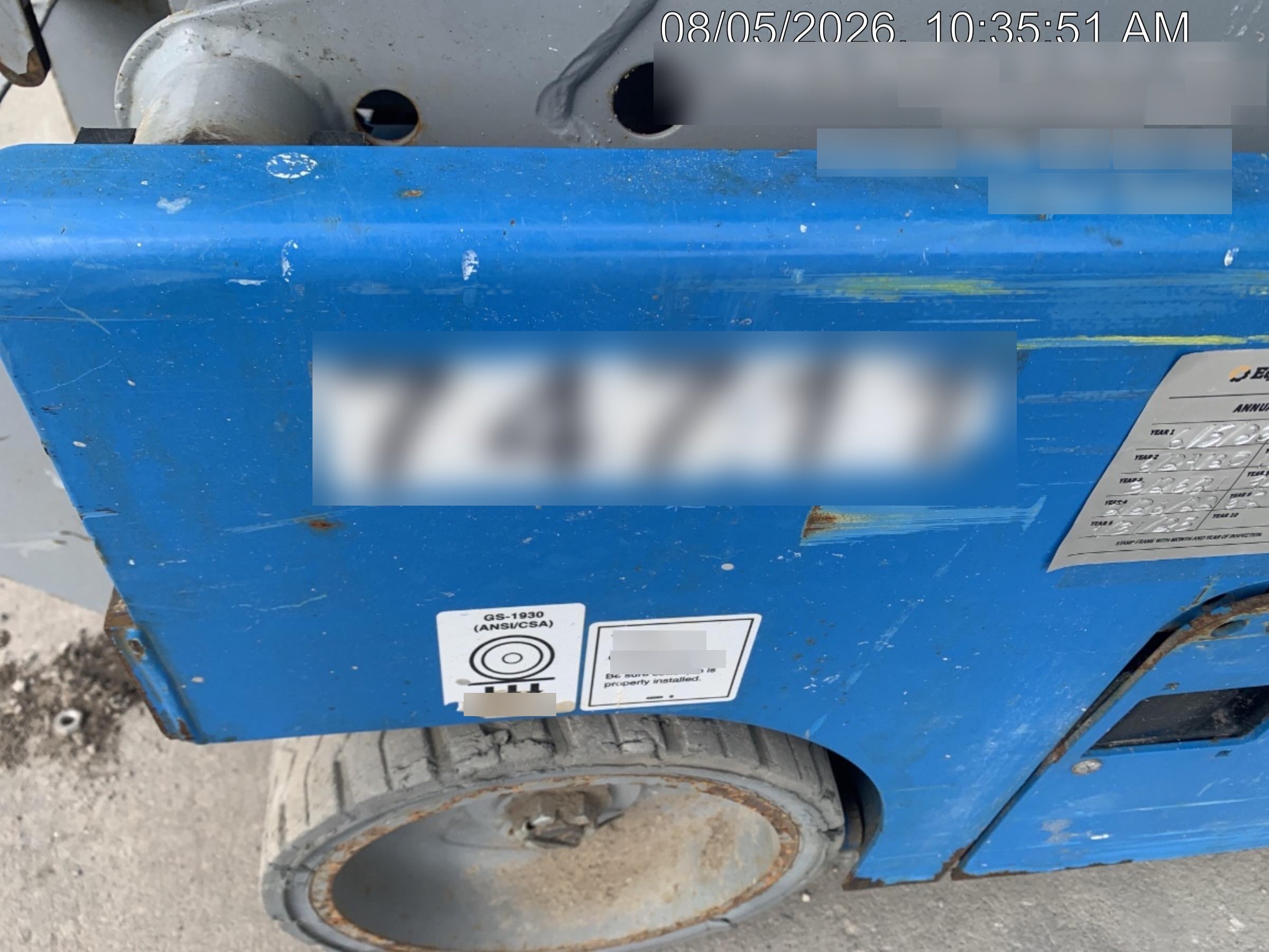 2020 Genie GS-1930 Fixed rails with chain entry gate - Pre A92.20