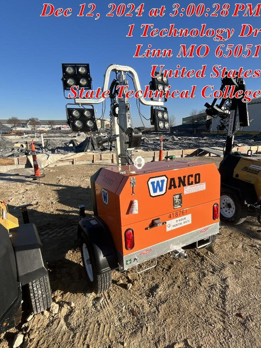 2024 Wanco WLTT-4MM4K Diesel, Deep Sea Controller, Shore Power Plug, Auto Start, (4) 350W LED Floodlights, 4kW Generator, 60 Gal Fuel Tank, 2" Ball, T3