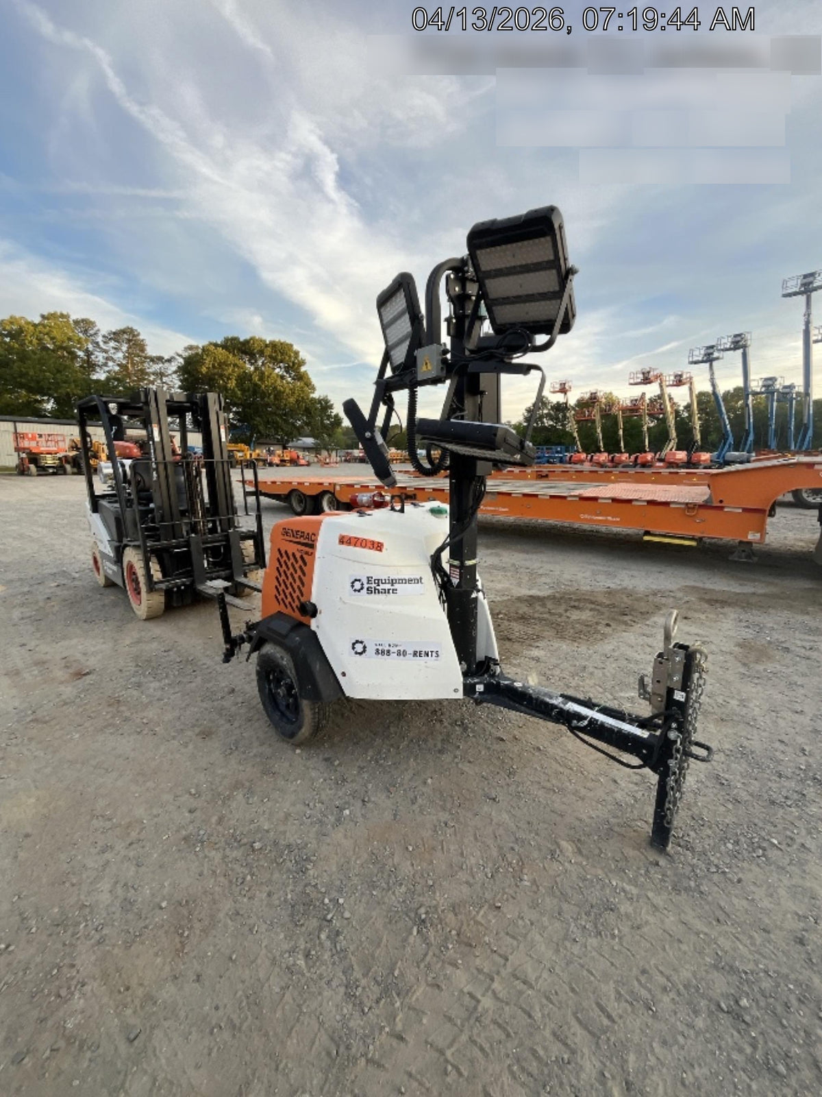 2024 Generac MLT6SKDS-STD4 ELEC WINCH Diesel, Electric Winch Mast, Powerzone Controller, (4) 320W LED Lights, 4kW Generator, 39.9 Gal Fuel Tank, 2" pintle, T3