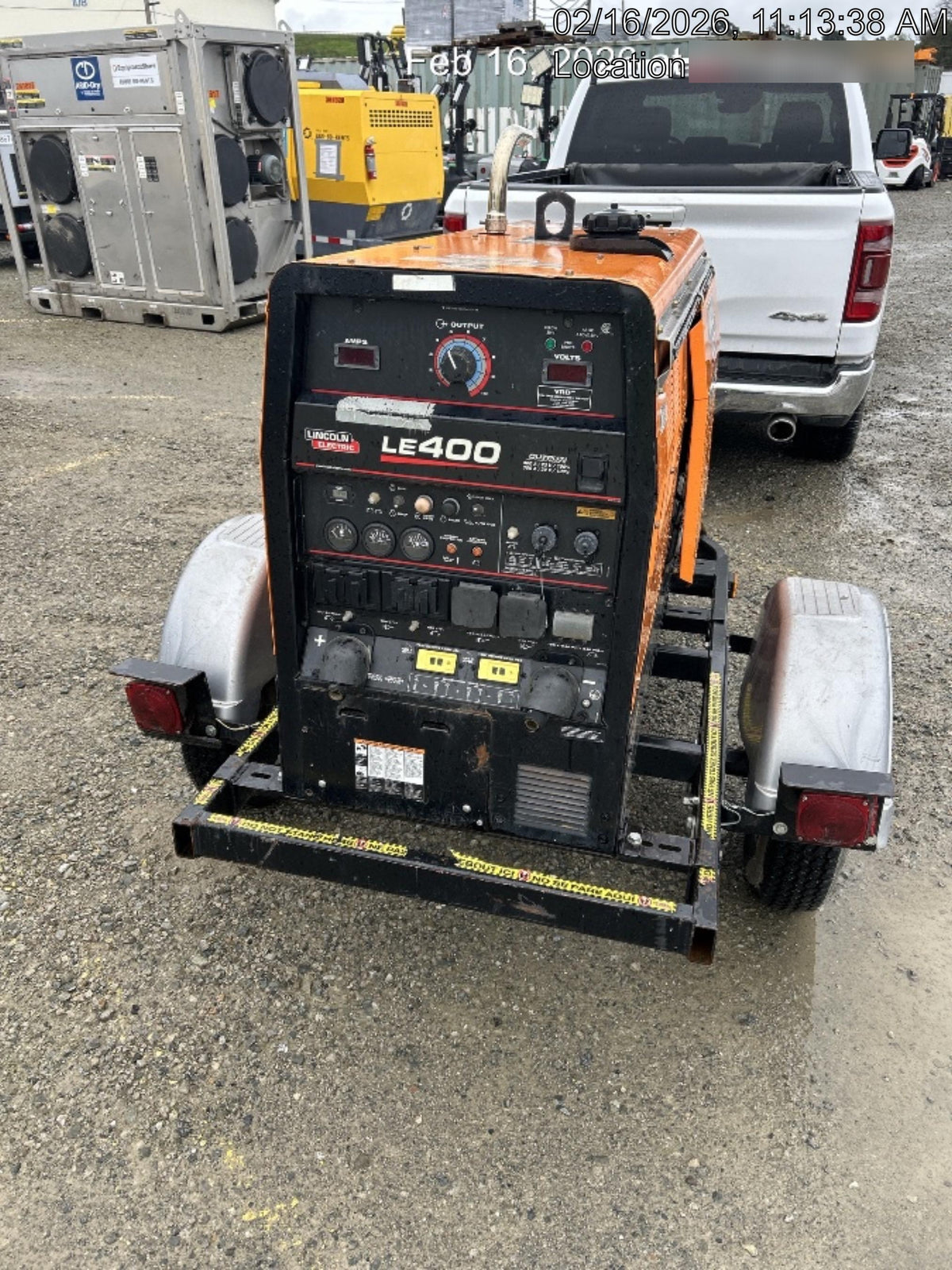 2022 Lincoln Electric LE400 Kubota V1505, Trlr, Cable Rack, Light Kit, ES Decals, T3
