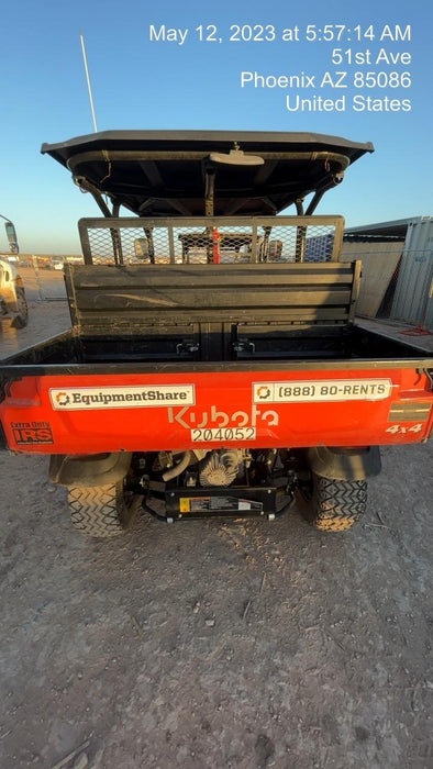 2022 Kubota RTV-X1140W-H Plastic Canopy, Windshield Acrylic Clear, LED Strobe Light, Wire Harness Kit, Back up Alarm
