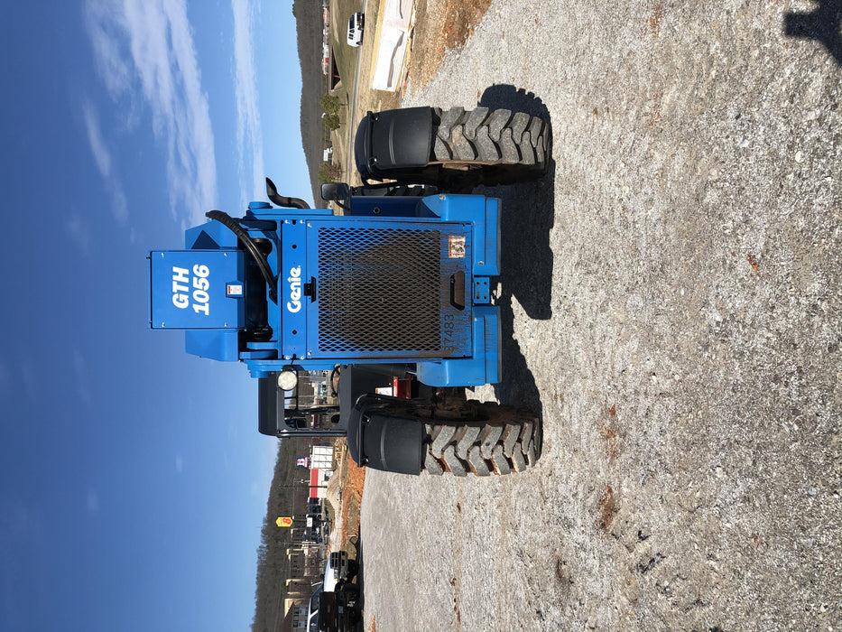 2019 Genie GTH-1056 Canopy, Solid RT Tires, LED Work Lights, Beacon 60" QA Carriage, 60" Forks