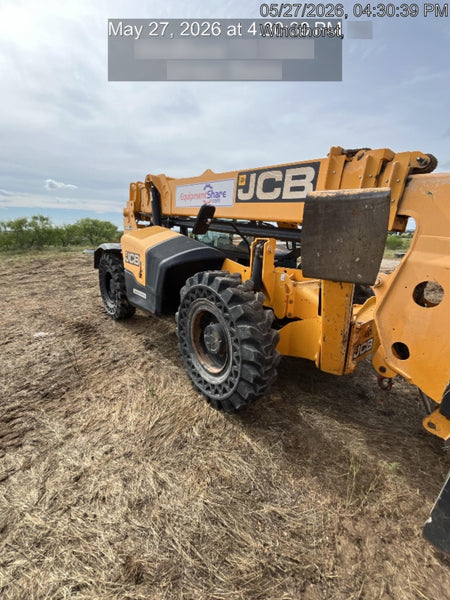 2019 JCB 512-56 109 HP w/Open ROPS, Beacon, Aux Hydraulics, Worklights, Solid Tires 60" Carriage/Forks
