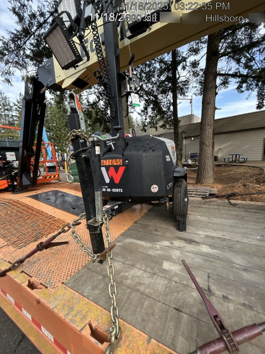 2024 Wacker Neuson LTT4 Diesel, Kohler KDW702, Deep Sea Controller, Auto Start, LED 320W, Bypass Outlet, T3