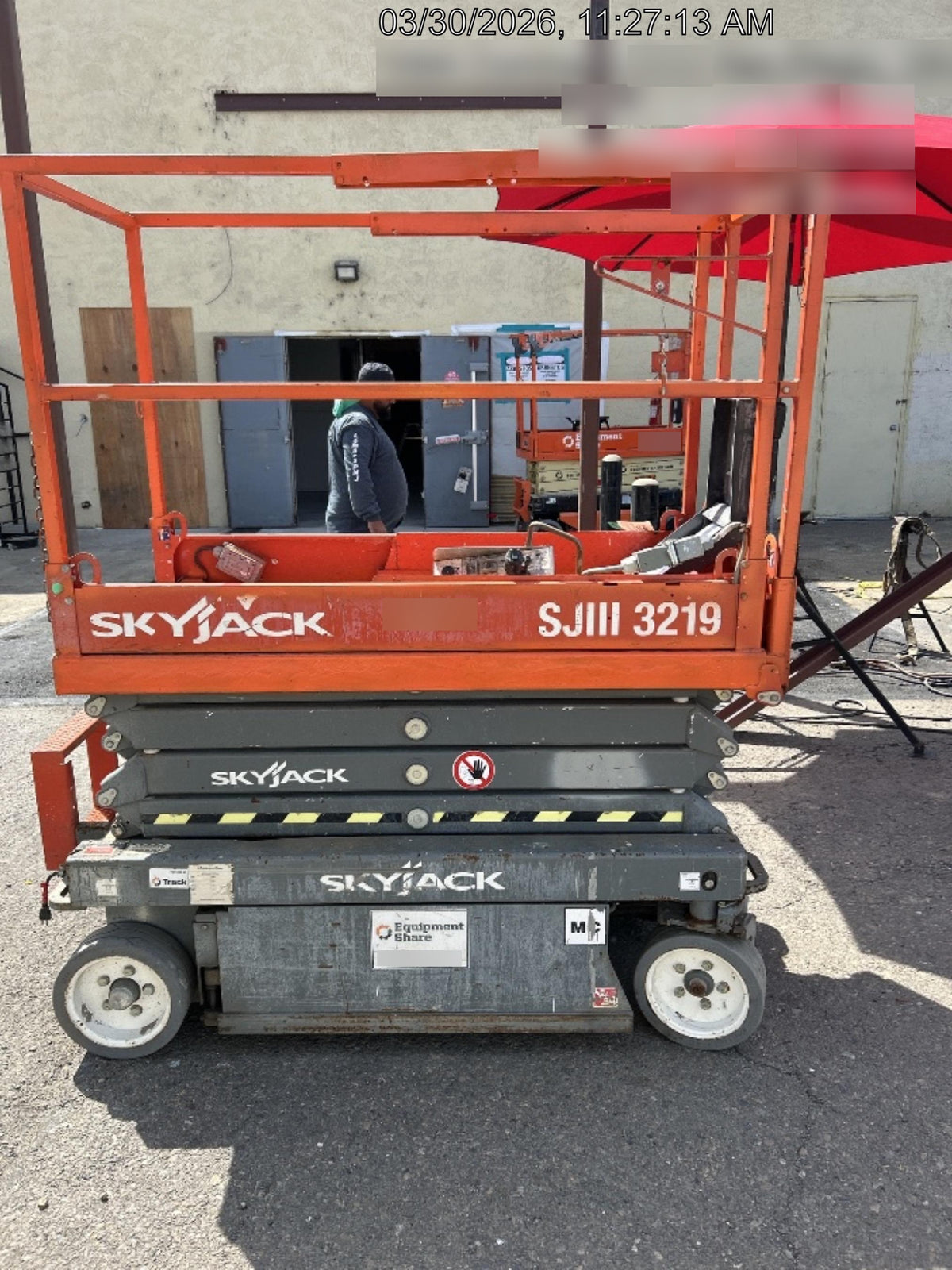 2016 Skyjack SJIII-3219 Standard Rental Specs