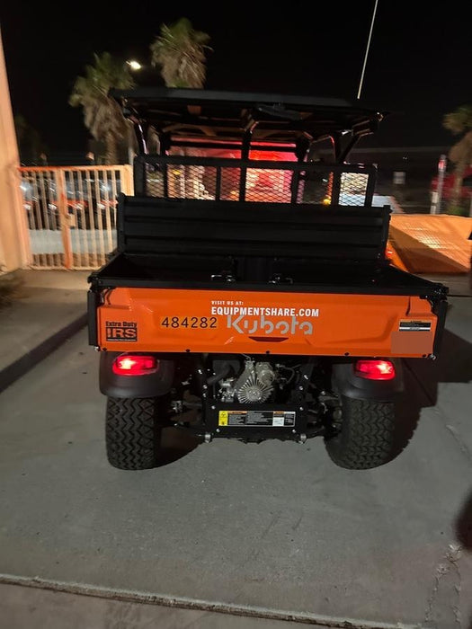 2022 Kubota RTV-X1140R-H Plastic Canopy, Windshield Acrylic Clear, LED Strobe Light, Wire Harness Kit, Back up Alarm