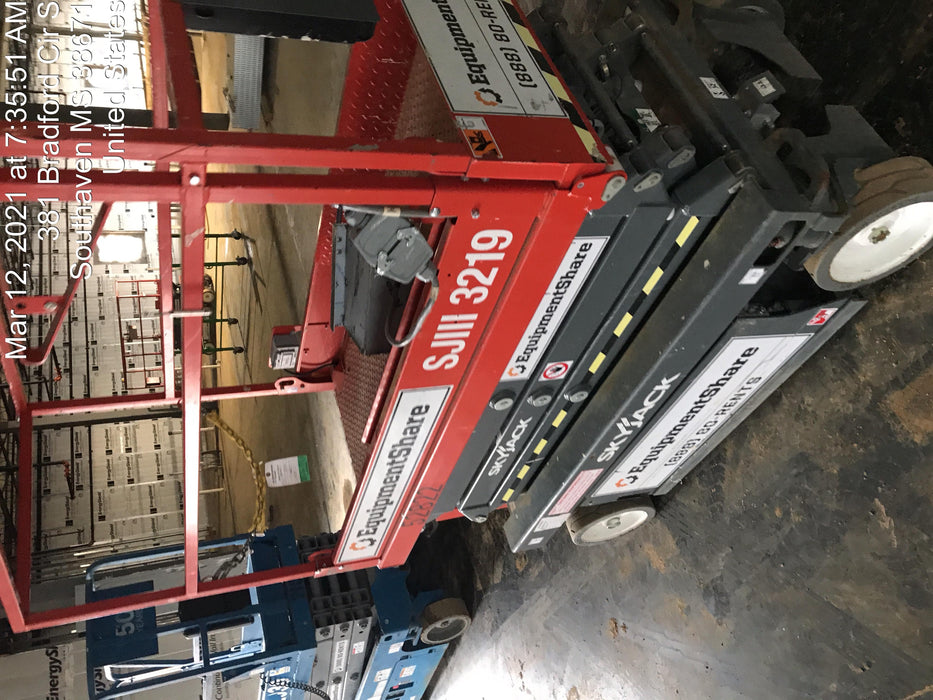 2019 Skyjack SJIII-3219 Standard Options, Trojan Batteries