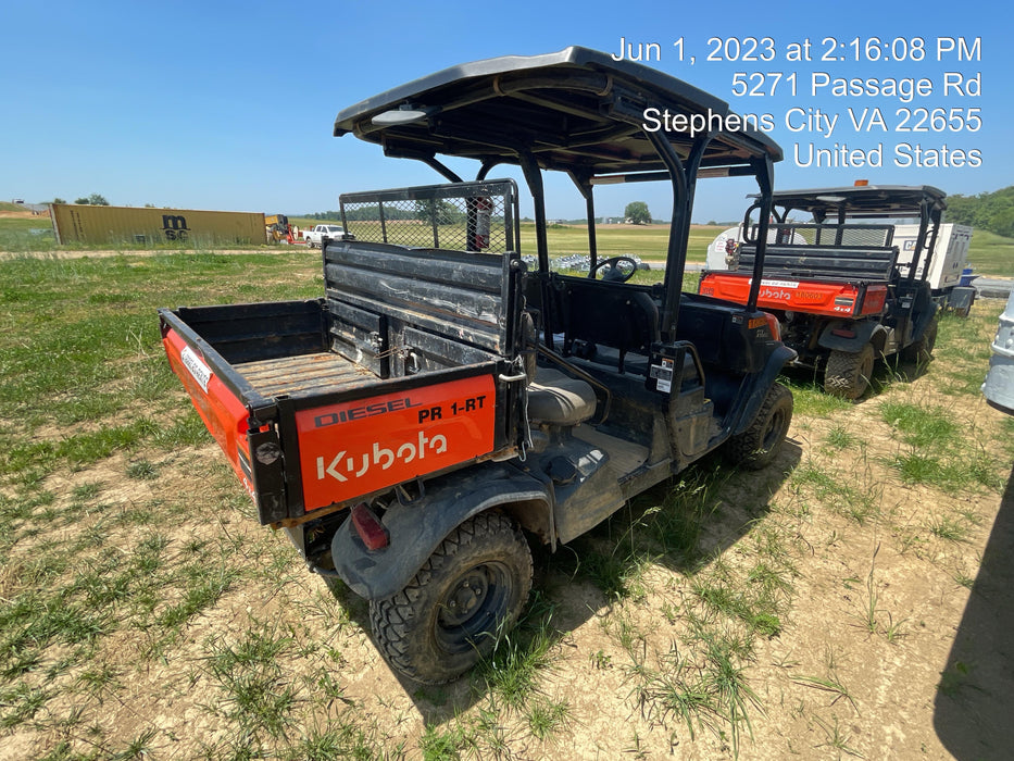 2021 Kubota RTV-X1140W-H Plastic Canopy, Windshield Acrylic Clear, LED Strobe Light, Wire Harness Kit, Back up Alarm