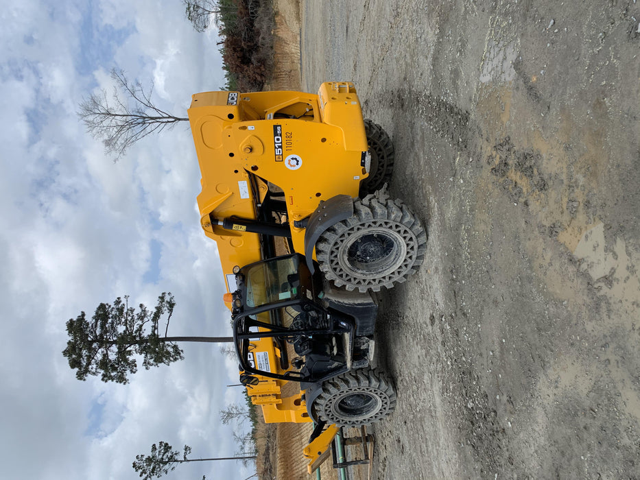 2020 JCB 510-56 Canopy, Solid Tires, Work Lights, Beacon, Aux Hydraulics, Back up Alarm, Lifting Eye, ES Decals