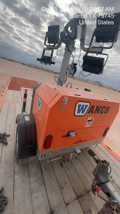 2024 Wanco WLTT-4MM4K Diesel, Deep Sea Controller, Shore Power Plug, Auto Start, (4) 350W LED Floodlights, 4kW Generator, 60 Gal Fuel Tank, 2" Ball, T3