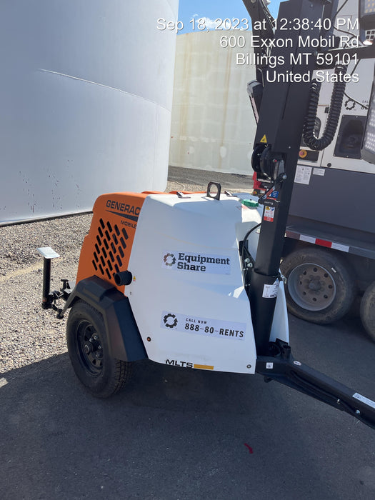 2023 Generac MLT2 Diesel, Flex Switch 120V Input, Powerzone Controller, (4) 320W LED Lights, 4kW Generator, 39.9 Gal Fuel Tank, 2" Ball, T3