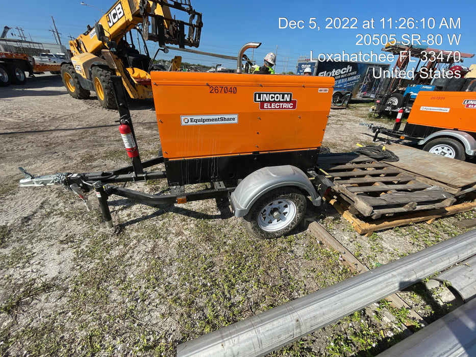 2022 Lincoln Electric LE400 Kubota V1505, Trlr, Cable Rack, Light Kit, ES Decals, T3