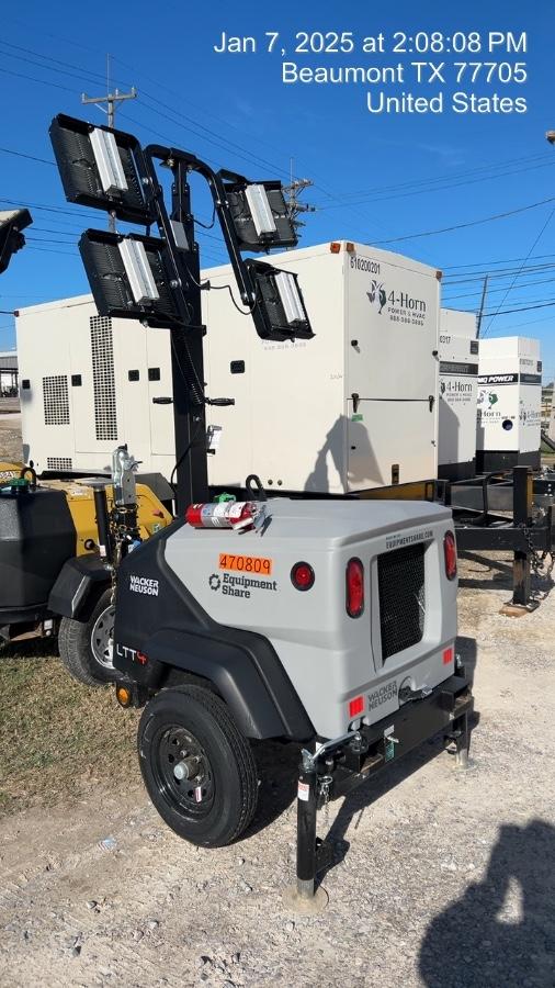 2024 Wacker Neuson LTT4 Diesel, Kohler KDW702, Deep Sea Controller, Auto Start, LED 320W, Bypass Outlet, T3