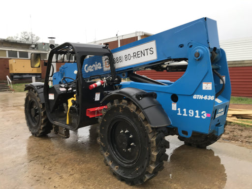 2018 Genie GTH-636 Genie GTH-636 w/Open ROPS, Solid Tires, Work Light/Beacon, 48" Carriage and Forks