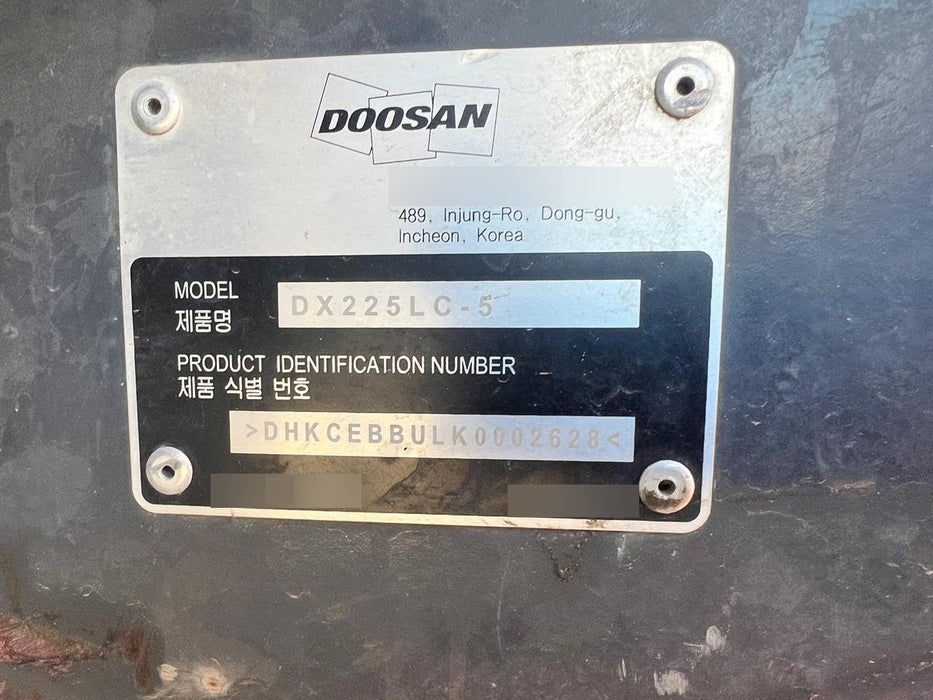 2021 DOOSAN DX225LC-5