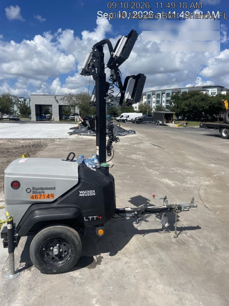 2024 Wacker Neuson LTT4 Diesel, Kohler KDW702, Deep Sea Controller, Auto Start, LED 320W, Bypass Outlet, T3