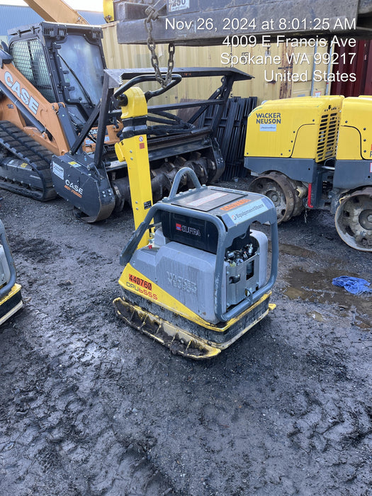 2024 Wacker Neuson DPU6555Heh Hatz Diesel, Reversible Plate Compactor, electric start